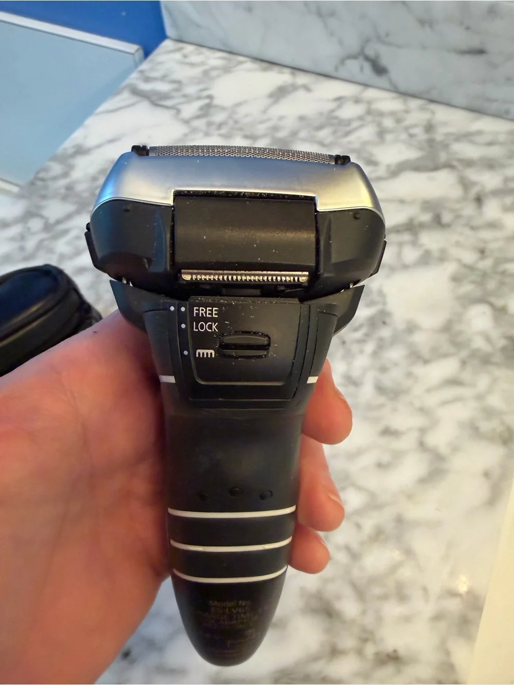 Panasonic Arc5 ES-LV65-S Wet/Dry Cordless Foil 5-Head Shaver Case Charger